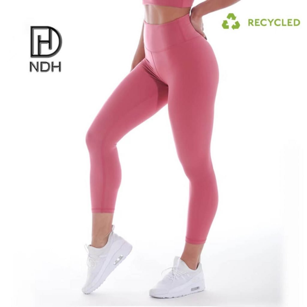 Compression Yoga Non-See Through 7:8 Length Recycle Nylon Leggings recycled
