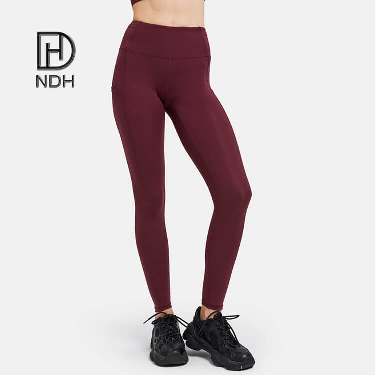 Eco friendly Full Length Moisture-Wicking Polyester Nylon Spandex Leggings