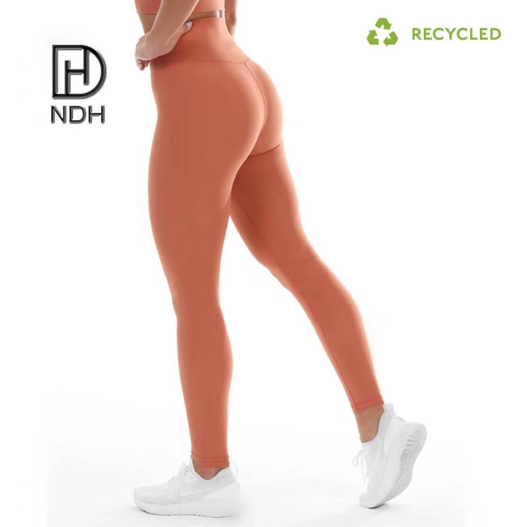 Four-Way Stretch Sweat-Wicking Full Length Recycle Nylon Leggings recycled