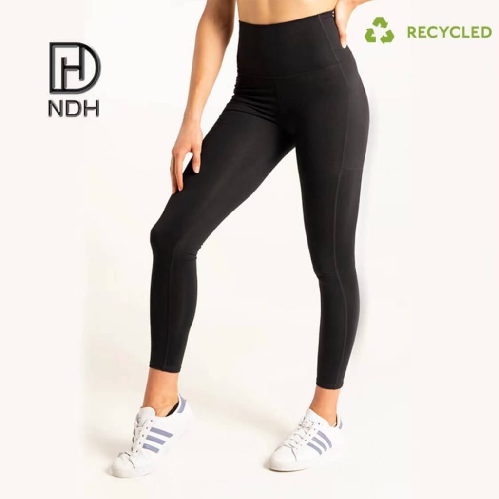High Waisted Full Length Recycle Polyester Leggings recycled