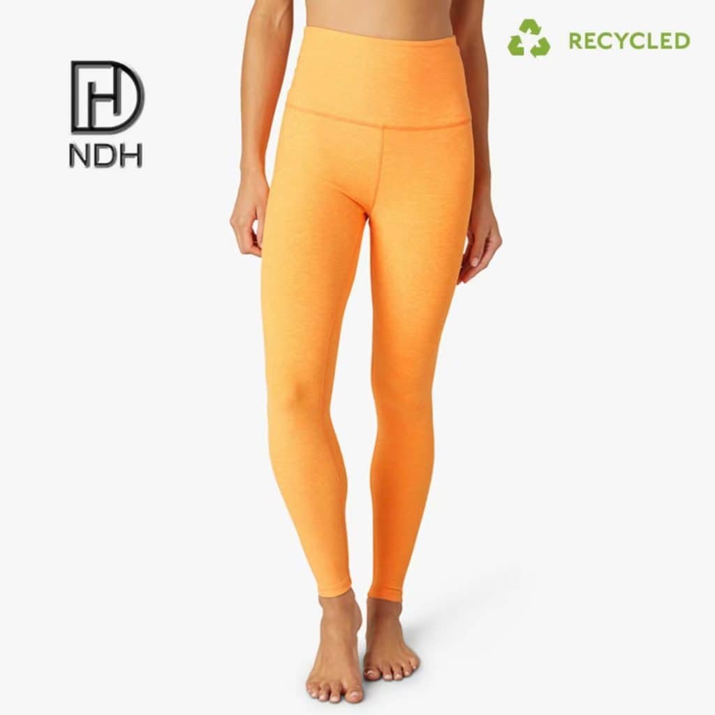 High Waisted Tummy Control Non-See Through Workout Athletic 70% Nylon 30% Spandex Leggings recycled