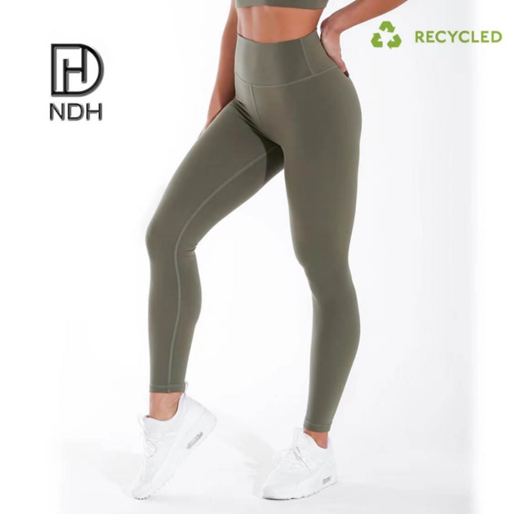 Lightweight Interlock Seams High-Waisted Recycle Nylon Leggings recycled