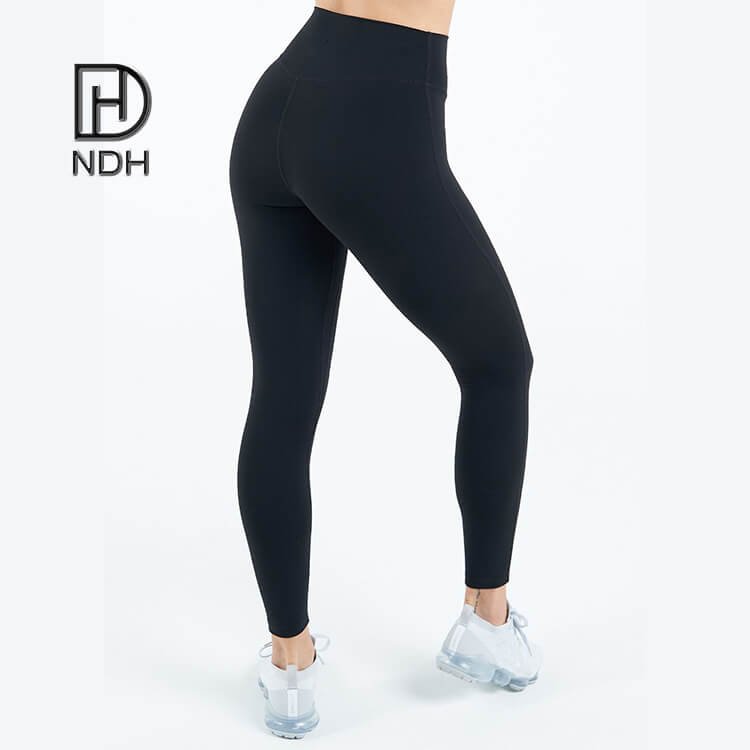 Non-see Through Black Sweat-Wicking Lycra Leggings