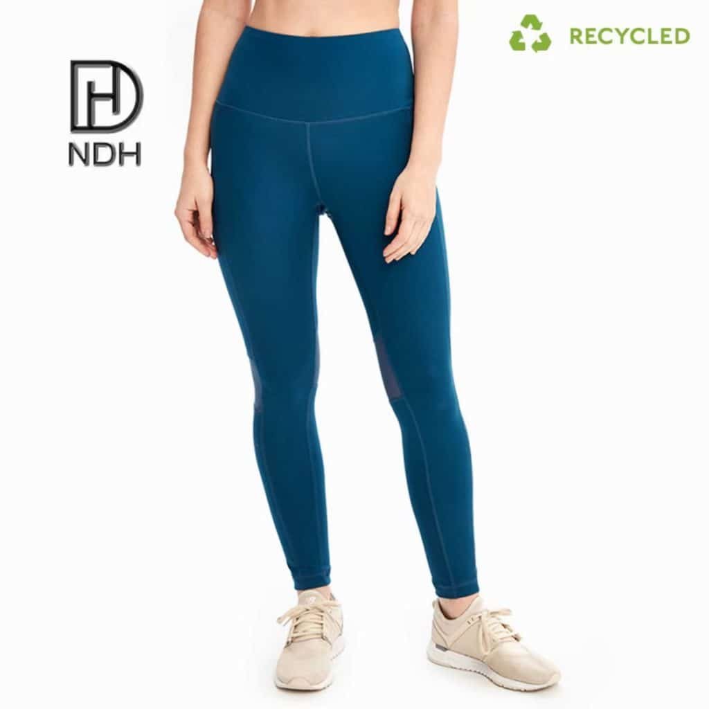 Sportive Athletic Women Pants Polyester Nylon Spandex Leggings recycled