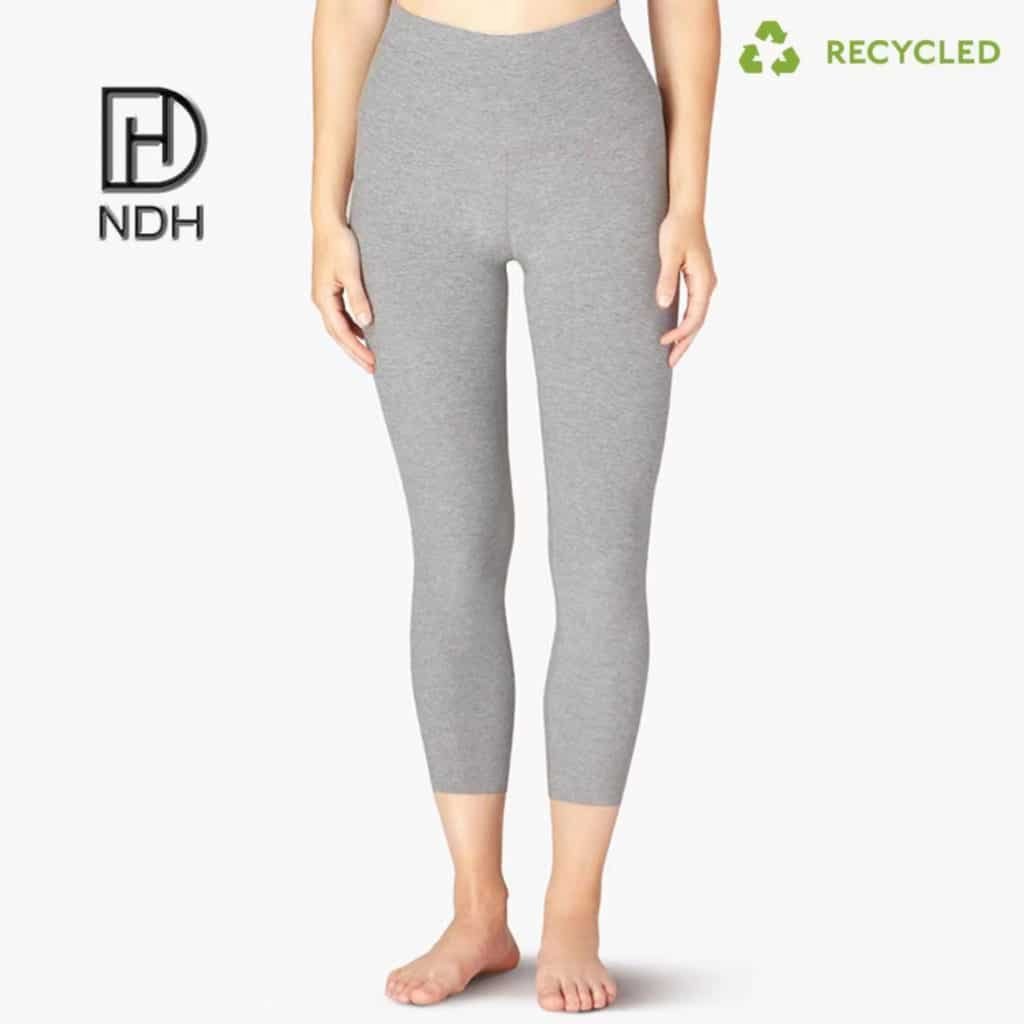 Sweat-Wicking Interlock Seams Ankle Length 70% Nylon 30% Spandex Leggings recycled