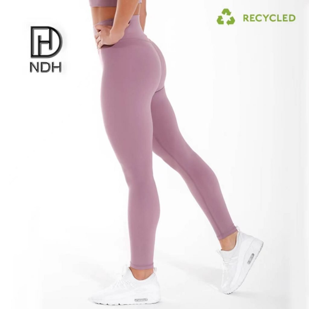 Sweat-Wiking Soft 4 Needle 6 Threads Recycle Nylon Leggings recycled