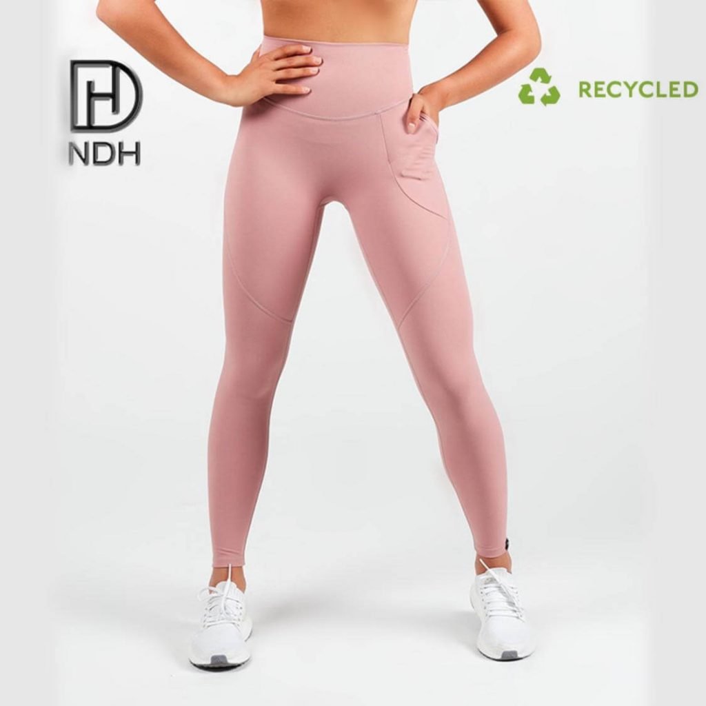 Tummy Control Sweat Wicking Fitness Recycle Polyester Leggings recycled