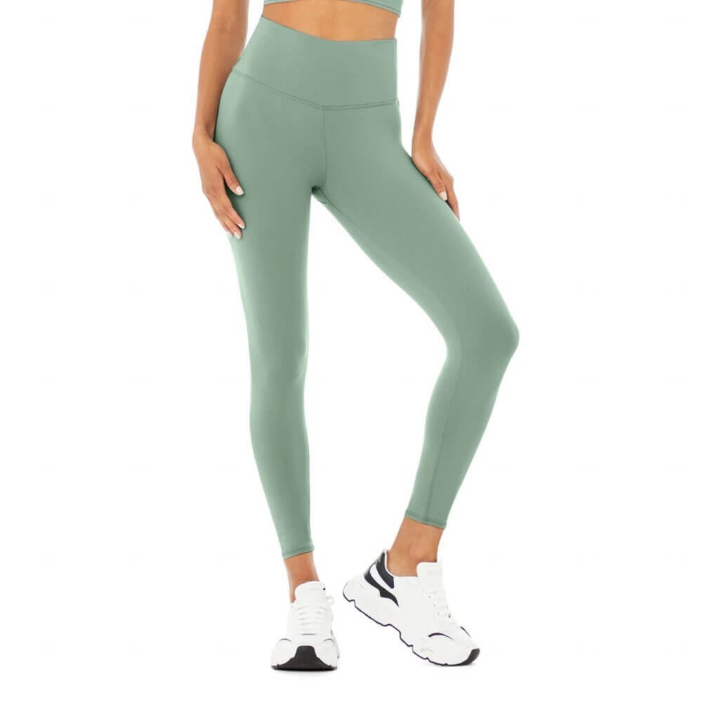 4 Needle 6 Threads Athletic Hugged Sensation Interlock Seams 7:8 Length Leggings