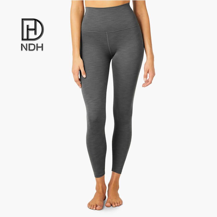 Athletic Workout Compression Flatlock Seams Full-Length Leggings