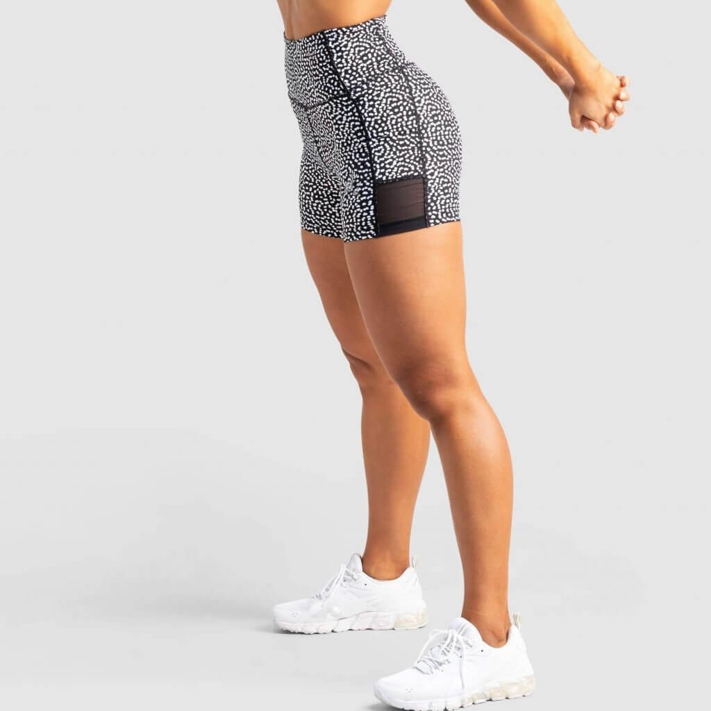 Buttery Soft High Waisted Lightweight Athletic Shorts Printed Mesh Leggings