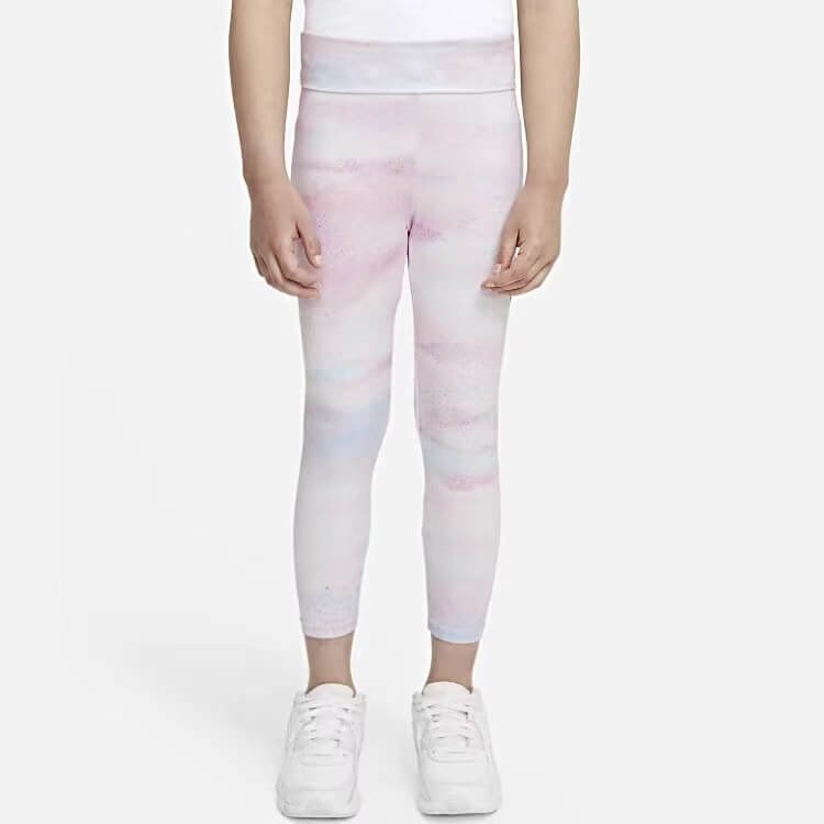 Colorful Print Hugged Sensation Flatlock Seams Kids Leggings