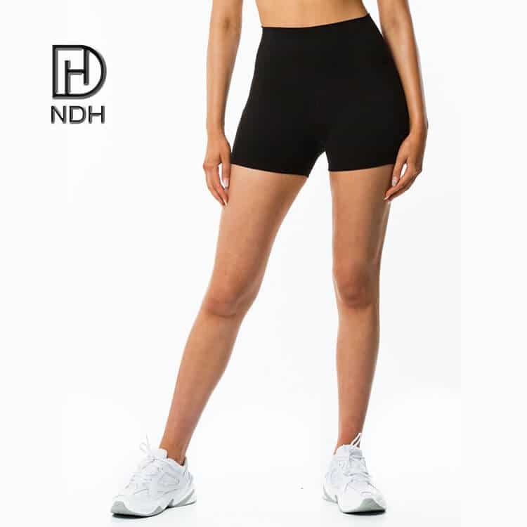 Compression Yoga Gym Leggings Ribbed Eco-Friendly Biker Shorts
