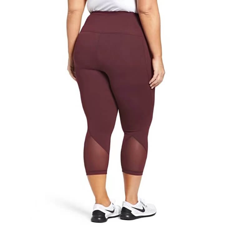 Eco Friendly Lightweight Flatlock Construction Plus Size Leggings