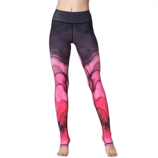 Flatlock Seams Compression Butt Lifting Eco-Friendly Placement Print Leggings