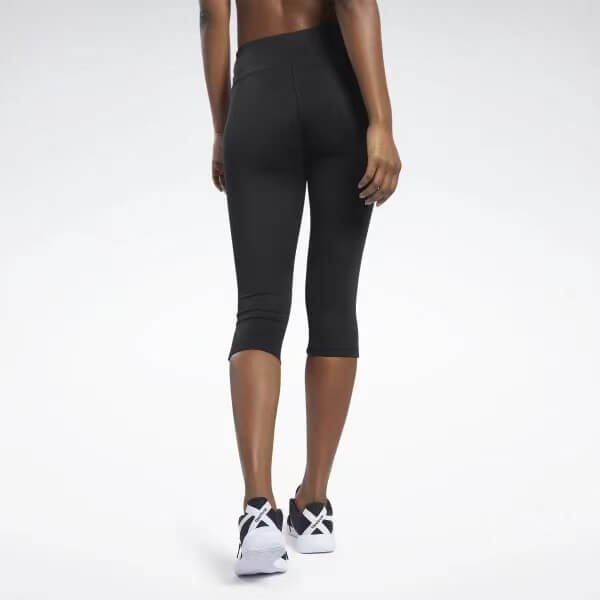 Four-Way Stretch 4 Needle 6 Threads Sweat-Wicking High Waisted Capri Leggings