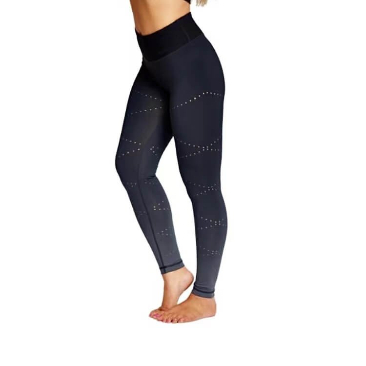 Full-Length Moisture-Wicking Lightweight Laser Cut Leggings