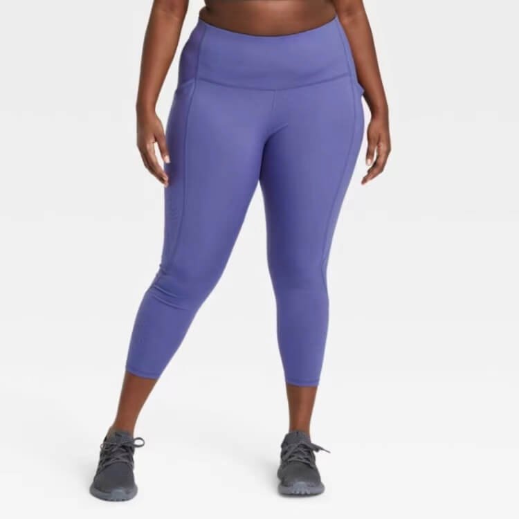 High Waisted Cellulite Leggings Flatlock Construction Plus Size Leggings