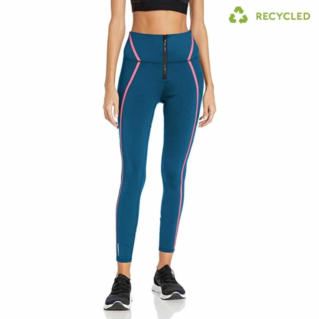 High Waisted Lightweight Skin Tight Workout Recycled Spandex Bonded Leggings recycled