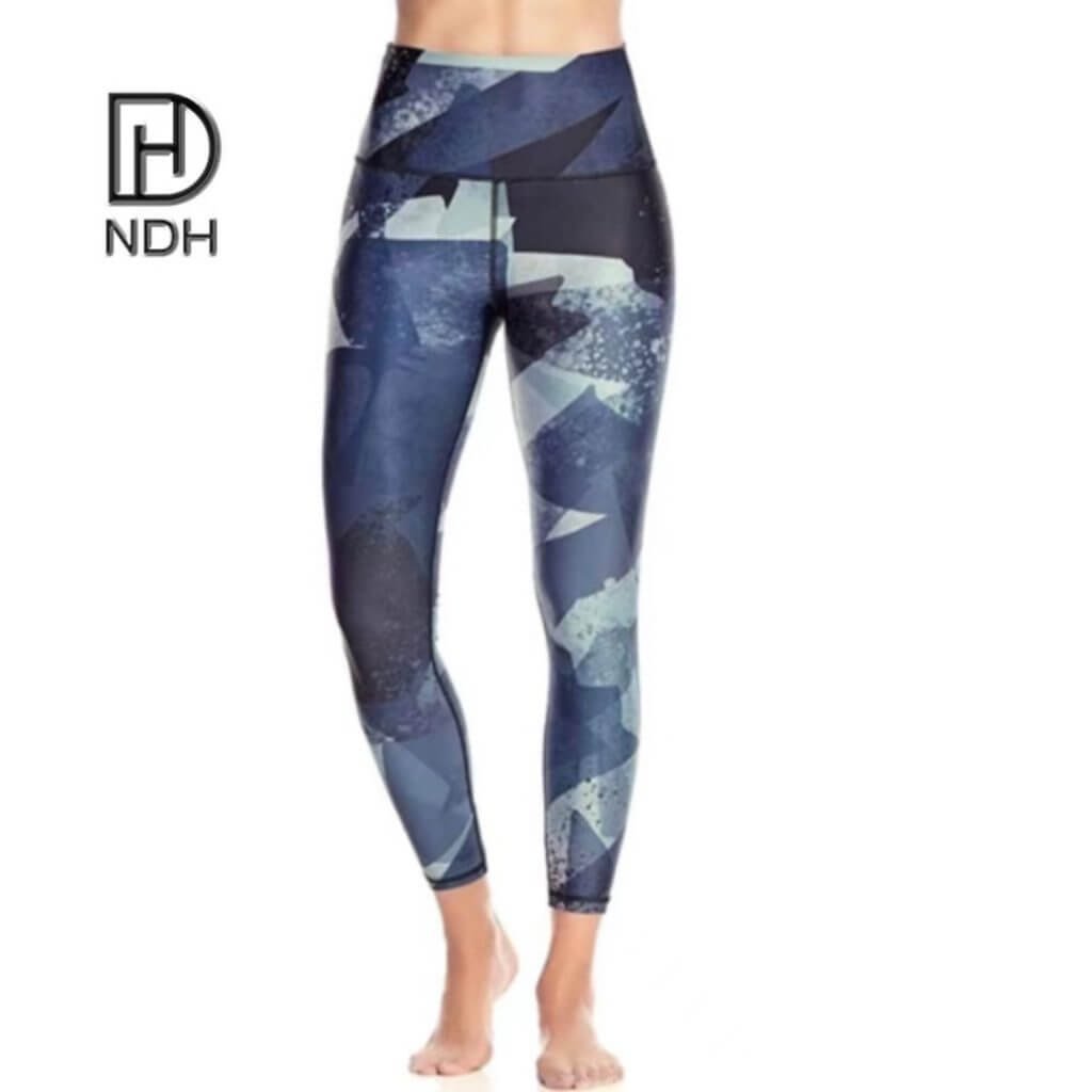 Interlock Seams Gym Workout Full-Length Sublimated Leggings