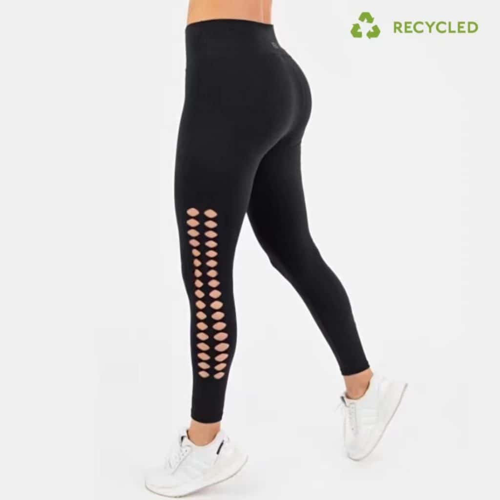 Interlock Seams Moisture-Wicking Hugged Sensation Laser Cut Leggings recycled