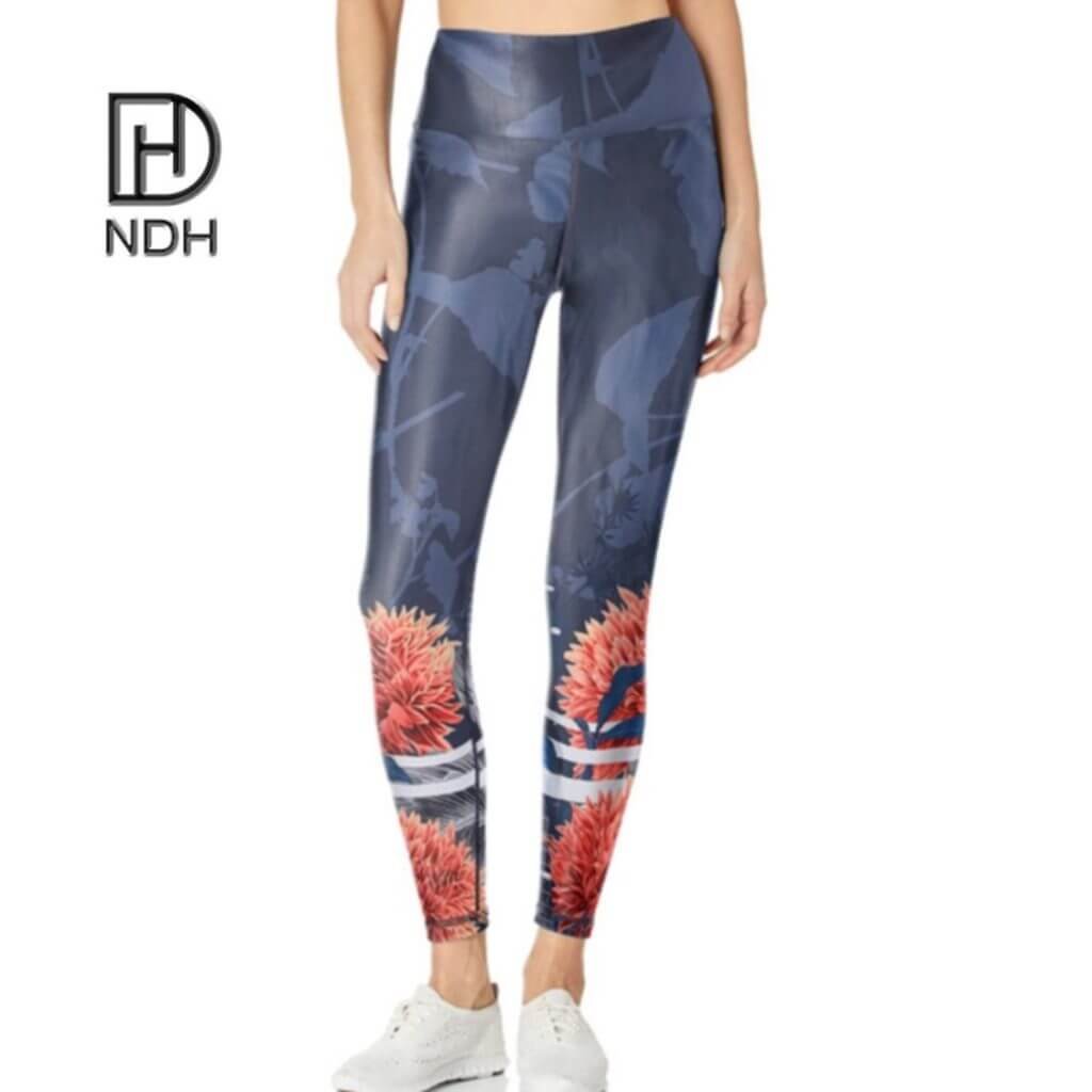 Interlock Seams Tummy Control Recycled Spandex Nylon Sublimated Leggings
