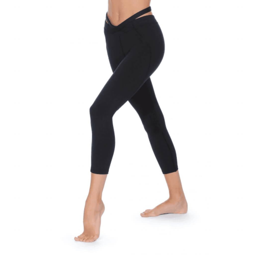Lightweight Moisture-Wicking Non-See Through Recycled Polyester 7:8 Length Leggings