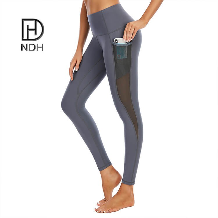 Mesh Pants With 4 Needle 6 Threads Athletic Workout Buttery Soft Workout Leggings