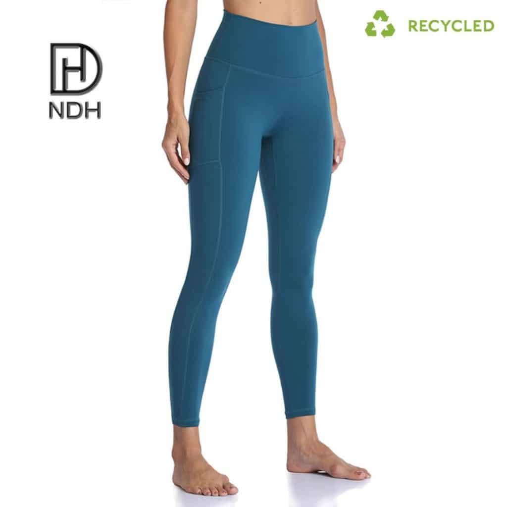Moisture-Wicking Push Up Full Length 90% Nylon 10% Spandex Leggings recycled