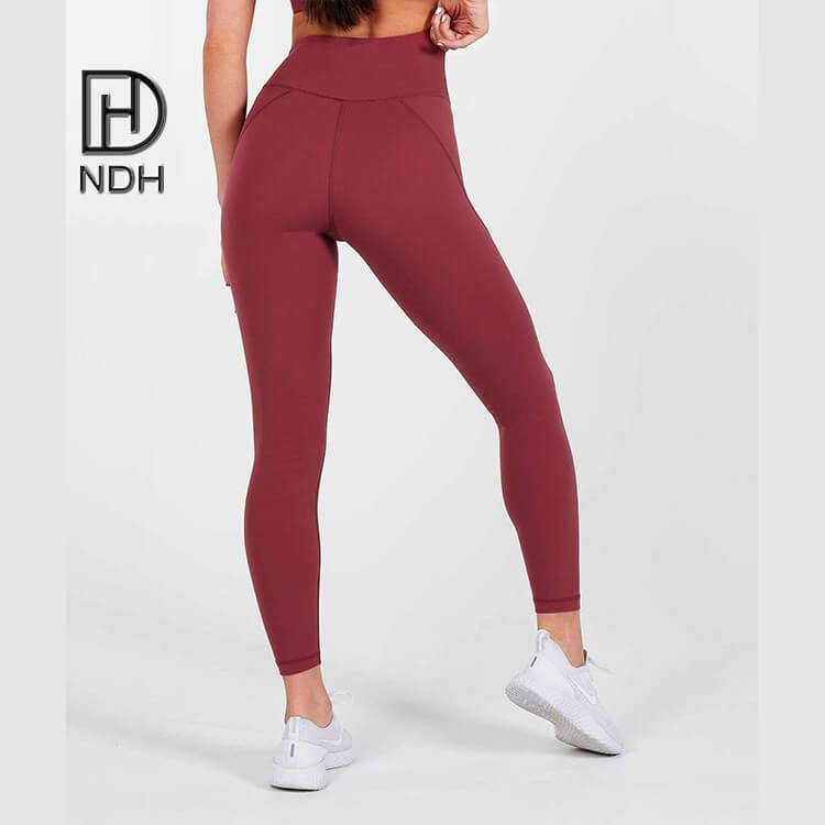 Non-See Through Hugged Sensation Rayon Nylon Spandex Workout Leggings