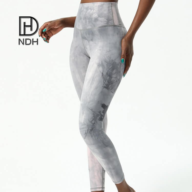 Non-See Trough Tummy Control Full Length Printed Leggings
