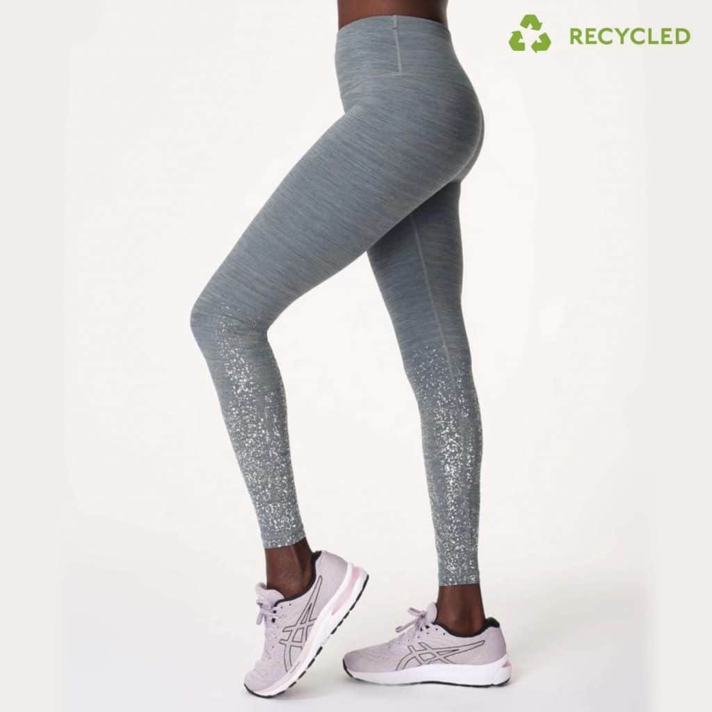Sustainable Fabric Lightweight Tummy Control Placement Print Leggings recycled