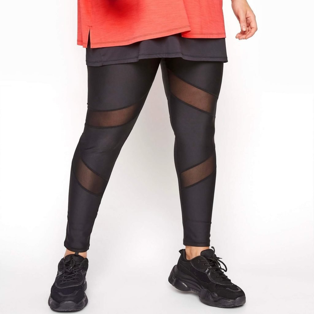 Sweat-Wicking Skin Tight Buttery Soft See Through Mesh Leggings Sustainable Fabric