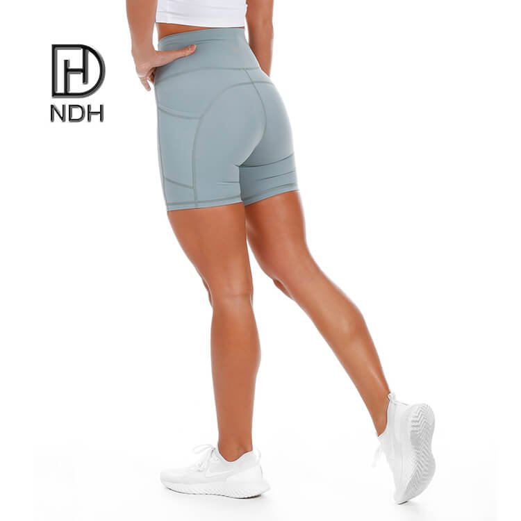 Tummy Control Buttery Soft Flatlock Construction Recycled Polyester Biker Shorts