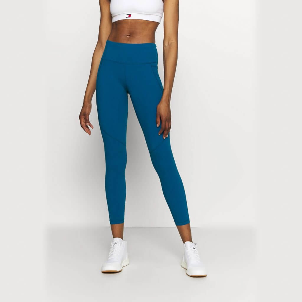 Tummy Control High Waisted Sweat-Wicking Recycled Spandex 7:8 Length Leggings