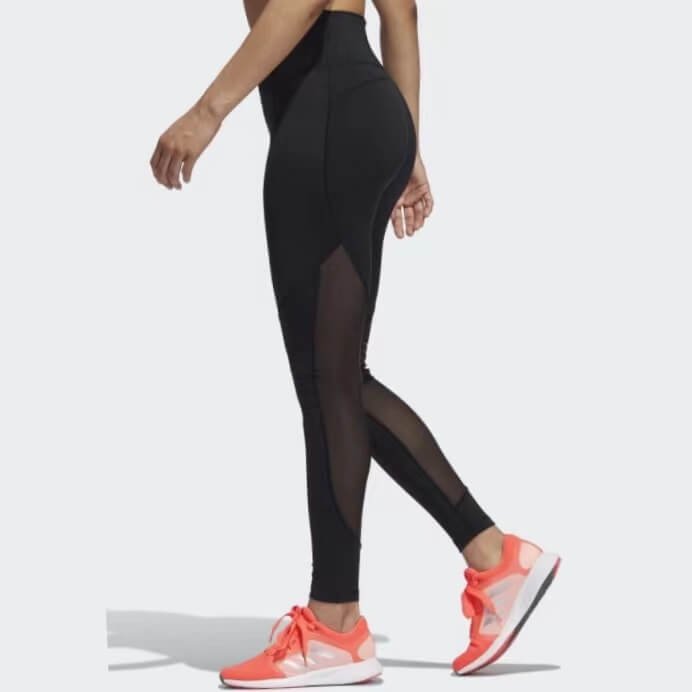 Tummy Control Sweat-Wicking Recycled Polyester Mesh Leggings