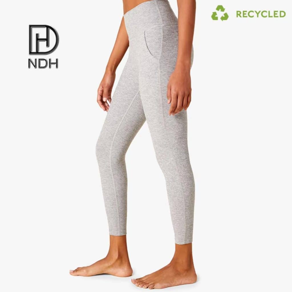 Butt Lifting Sweat-Wicking 88% Polyester 12% Spandex Leggings with Pockets recycled