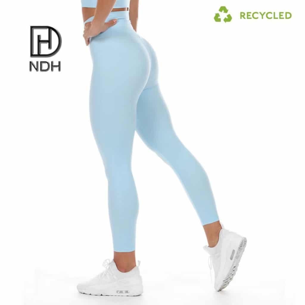 Flatlock Seams Moisture-Wicking Sustainable Fabric 70% Polyester 30% Spandex Leggings recycled