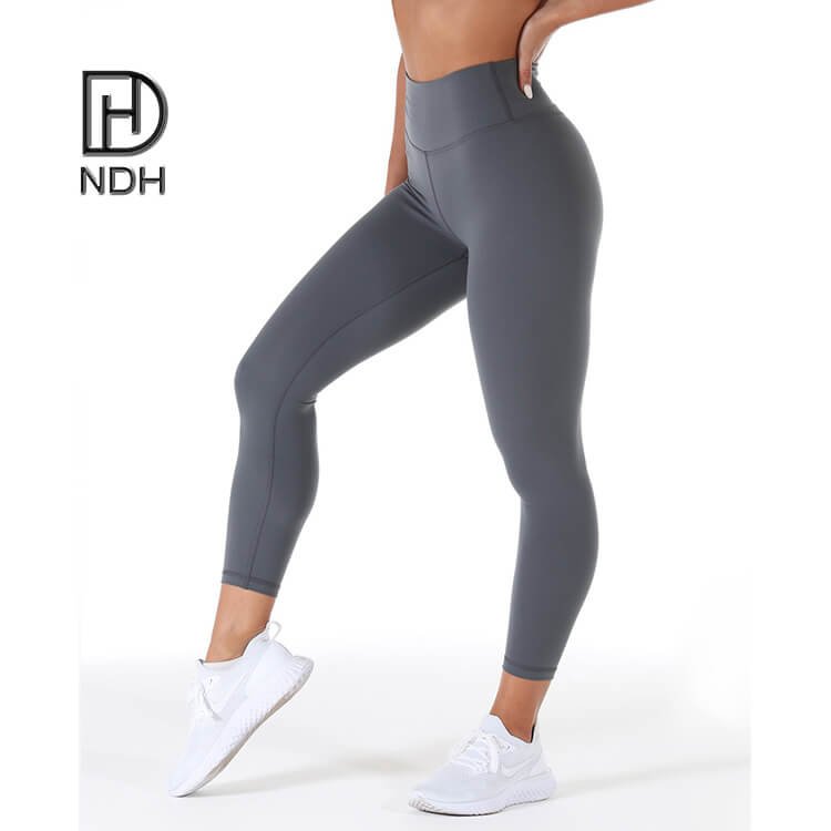 Full-Length 4 Needle 6 Threads 70% Polyester 30% Spandex Leggings